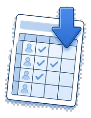 Ícone de envelope com lista de leads pronta